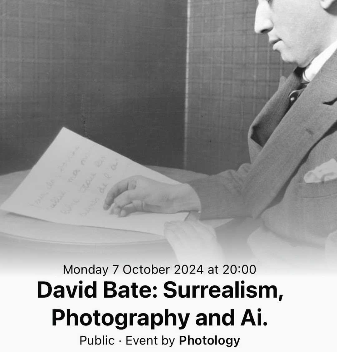 poster for 'David Bate: Surrealism, Photography and Ai'