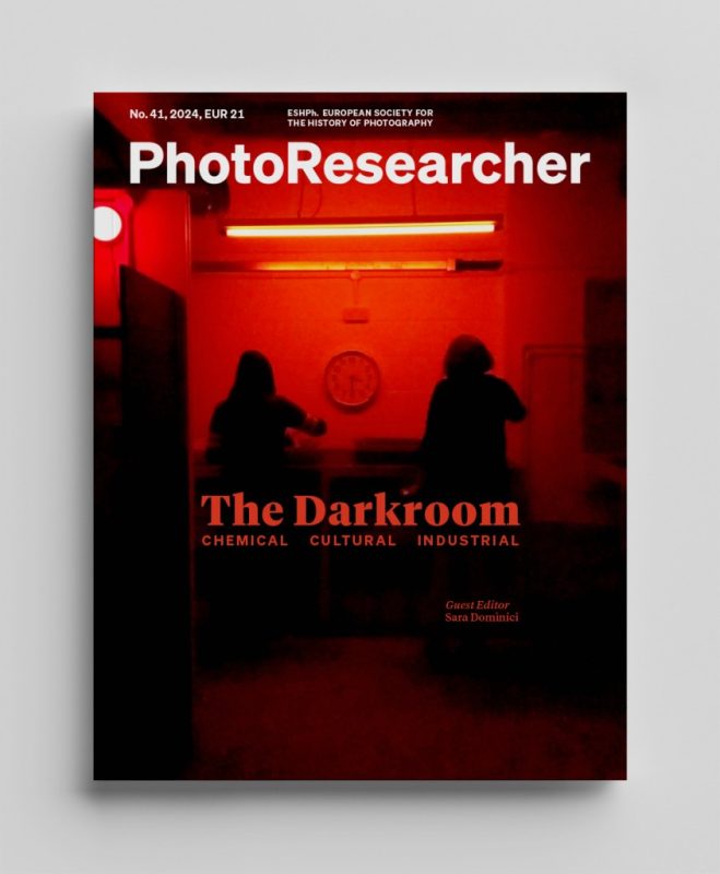 photograph of the cover for 'PhotoResearcher 41 - The Darkroom: Chemical, Cultural, Industrial