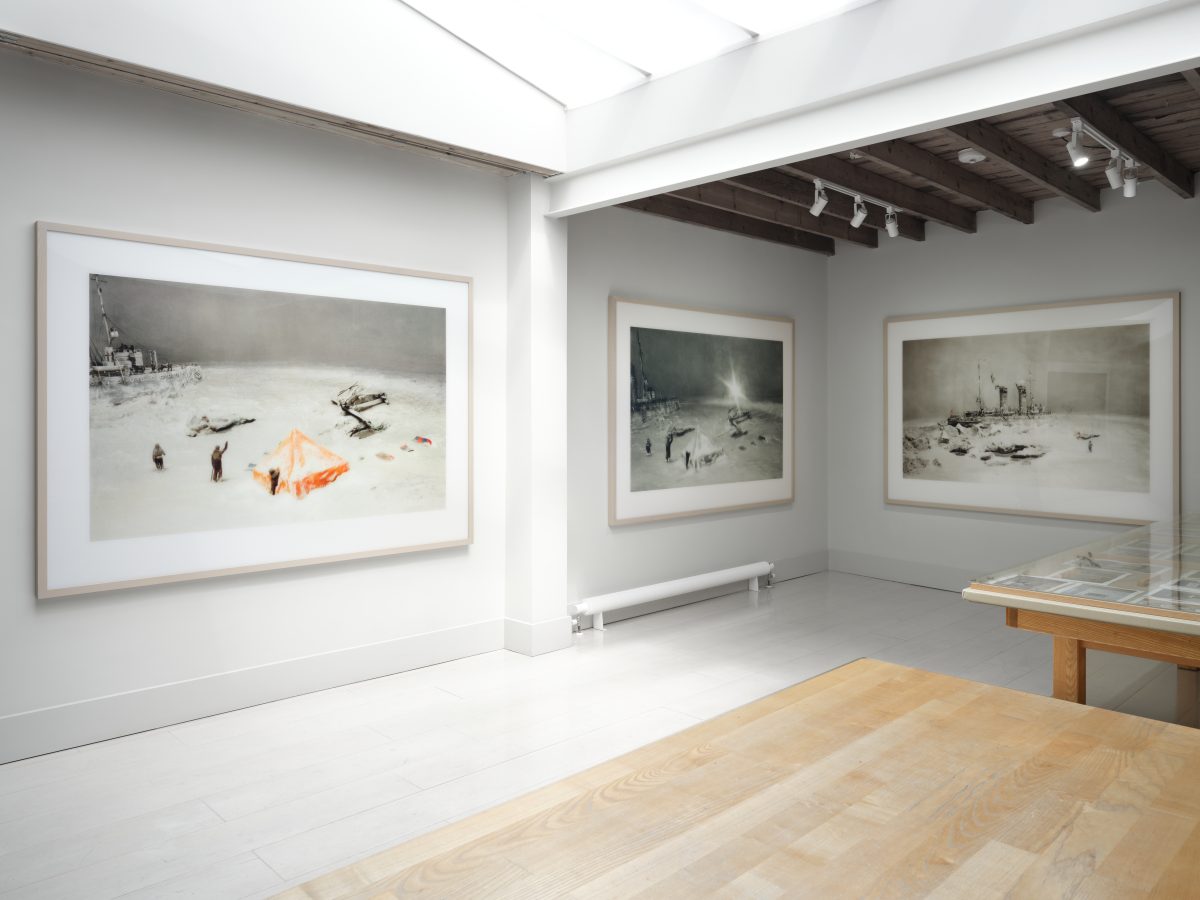 Installation shot of photograph series from Memoryscapes by Ursula Schulz-Dornburg