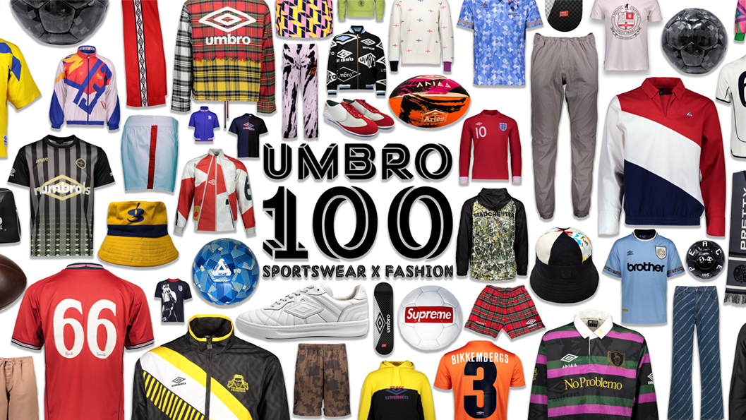 poster for the exhibition 'Umbro 100' banner ratio for homepage