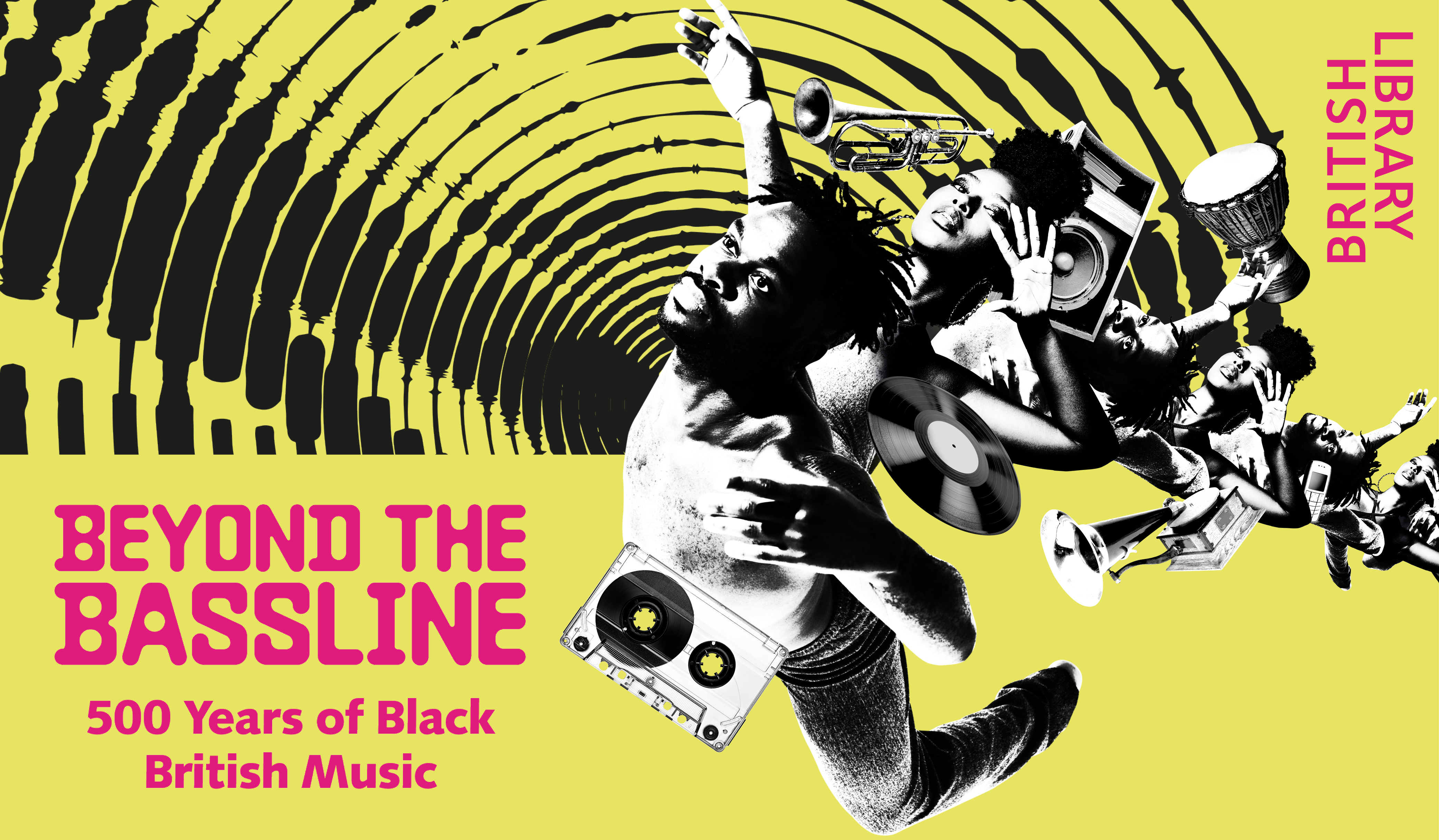 poster for the exhibition 'beyond the baseline: 500 years of Black British music'