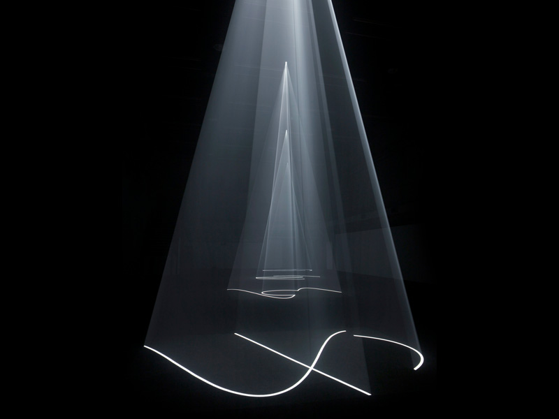 'Vertical Works' by Anthony McCall at Ambika P3